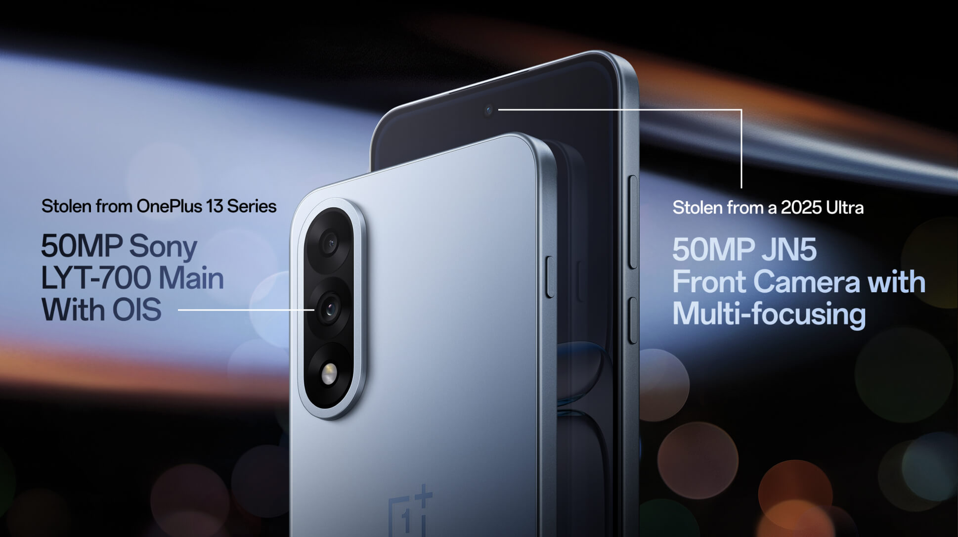 OnePlus Nord CE 5 smartphone with dual cameras and OLED display