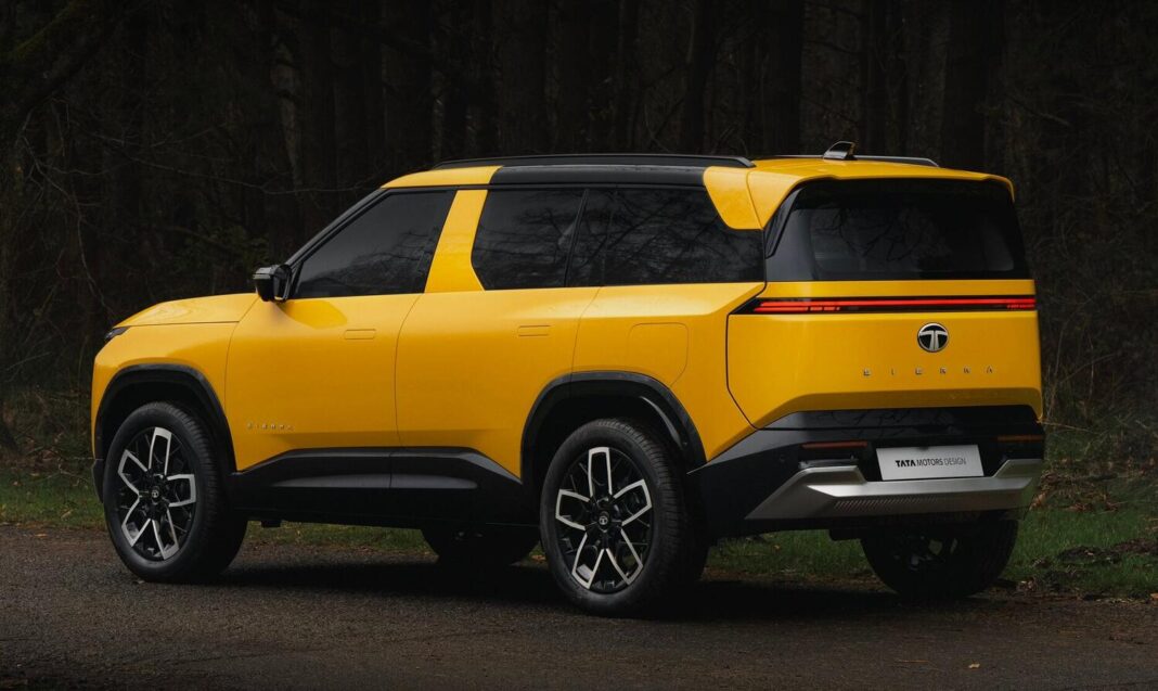 Next-Gen Tata Sierra 2025 SUV Front and Side Profile