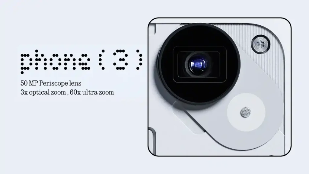 Nothing Phone 3 triple camera setup and July 1 India launch
