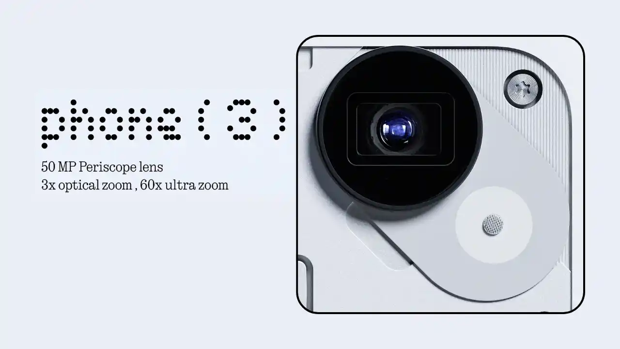 Nothing Phone 3 triple camera setup and July 1 India launch
